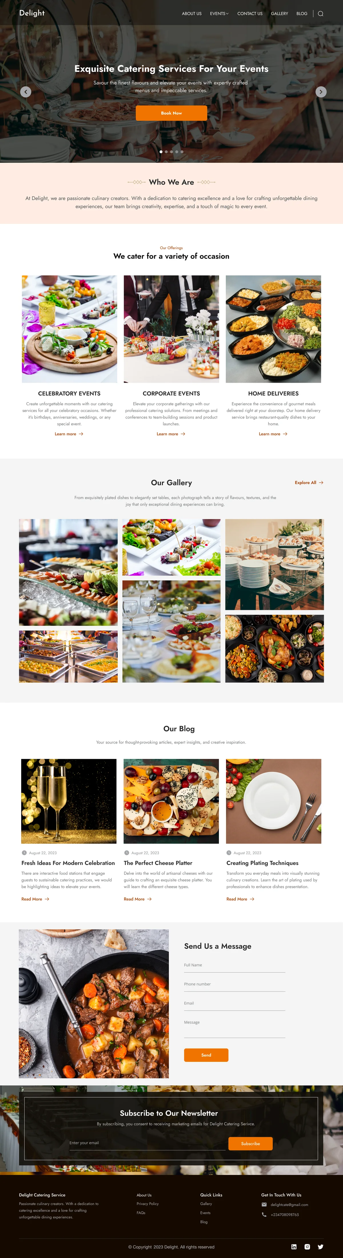 Delight website