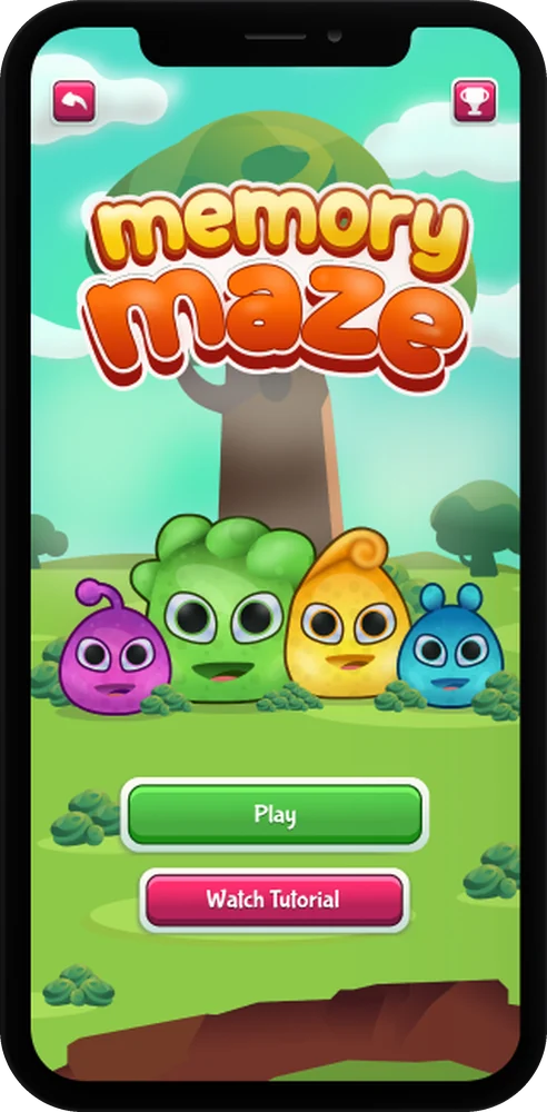 Memory Maze screen