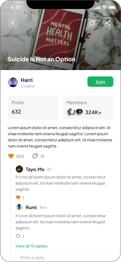 Community post with replies