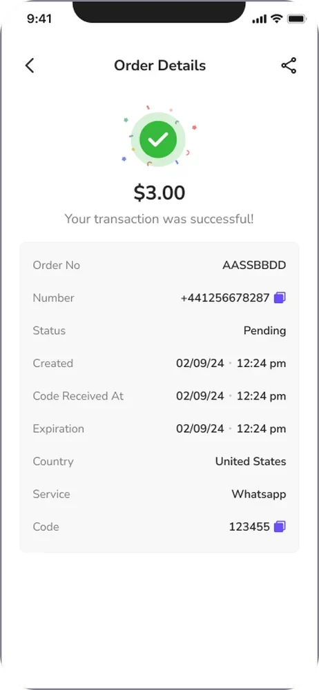 Order details