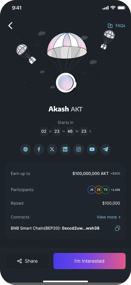 Airdrop details