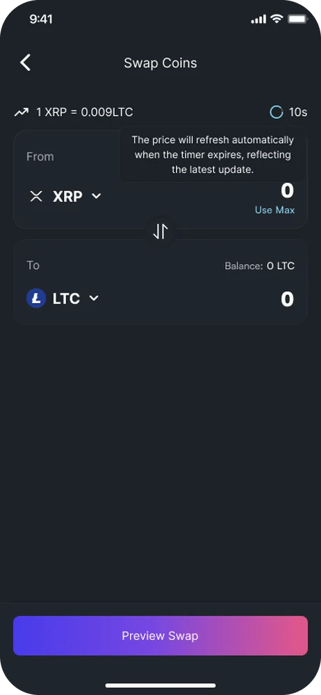 Swap coins
