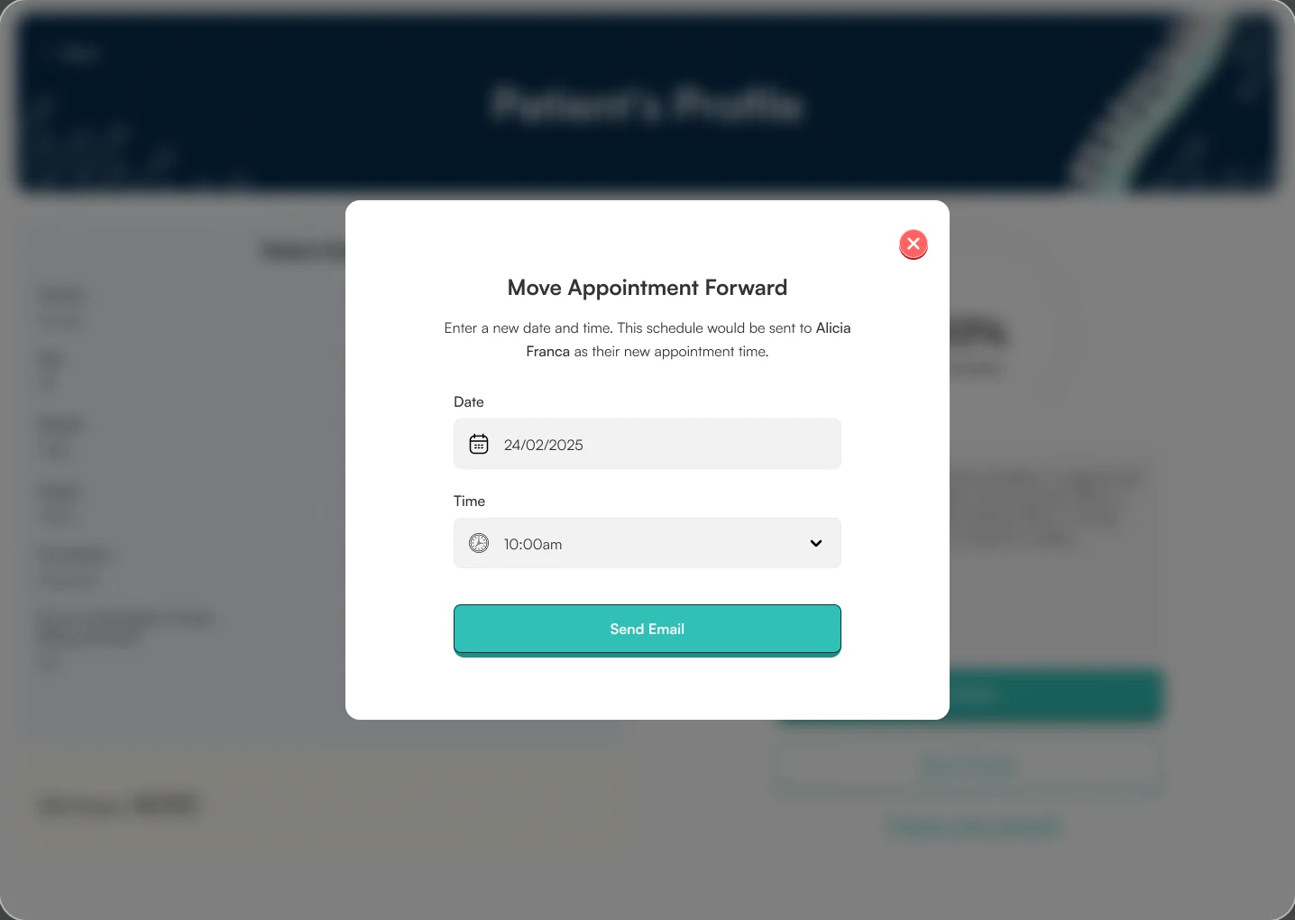 Move appointment forward